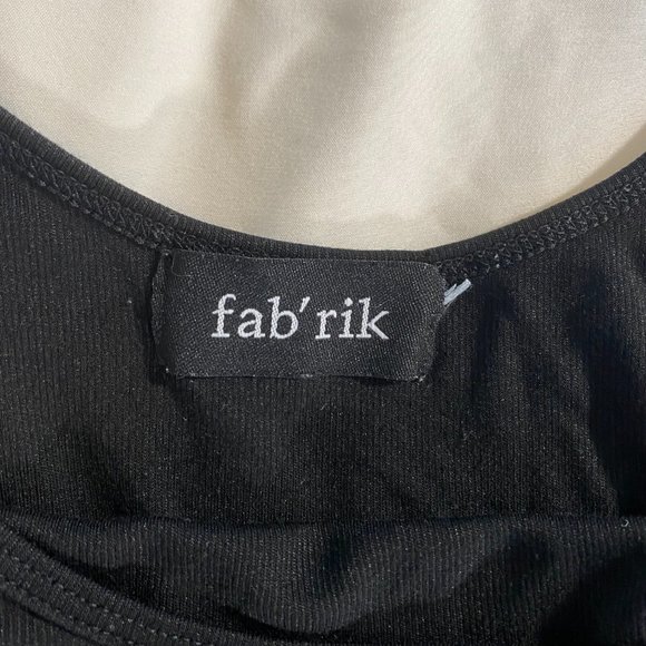 Fab'rik | Black Scoop Neck Body Suit | Size: Small - Picture 5 of 5